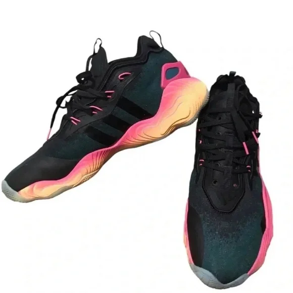 EUC Adidas Trae Young 3 Basketball Shoes IE9303 Men’s Size 13.5 - Picture 2 of 11